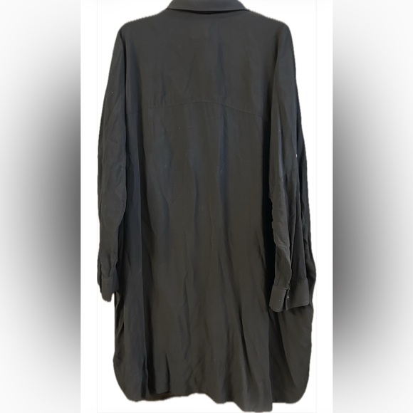 Land’s End Black Button Up Shirt Dress Sz XL/XXL - Picture 3 of 3
